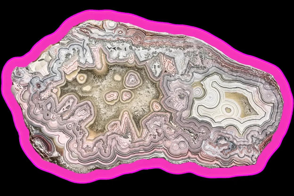 Beautiful polished agates